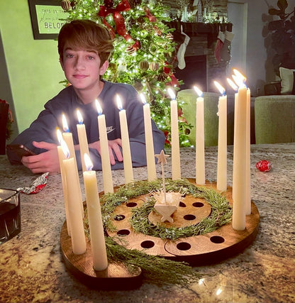 Advent candle wreath