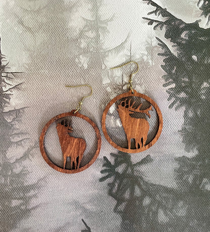 Elk earrings