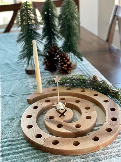 Advent candle wreath