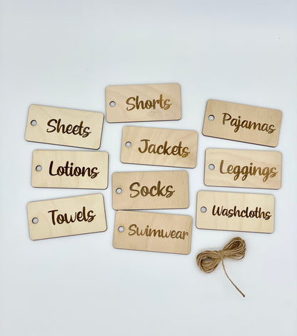 Organization Hang Tag (set of 10)