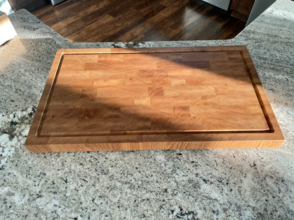 Large End Grain White Oak Cutting Board