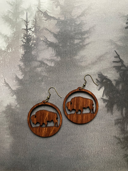 Bison earrings