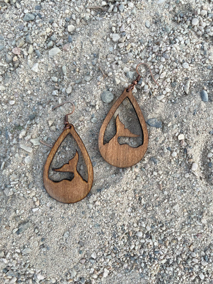 Whale of a tail earrings