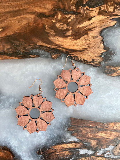 Sunflower earrings