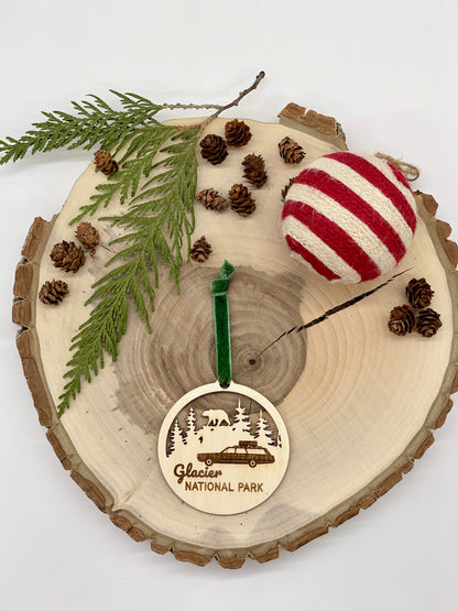 Glacier National Park Christmas ornament