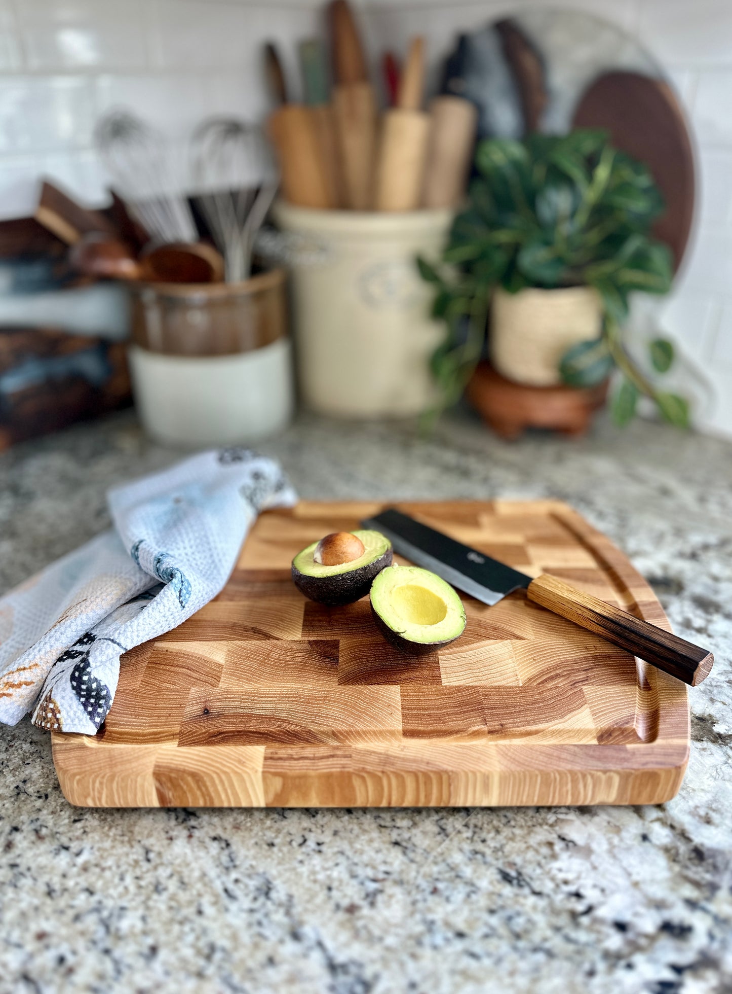 End Grain Hickory Cutting Board LP