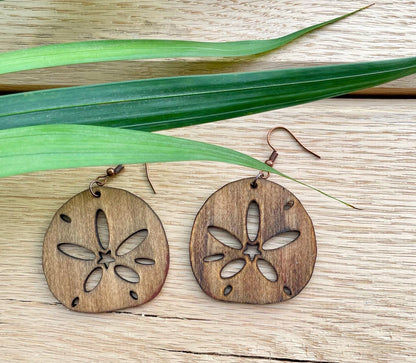 Sand dollar earrings