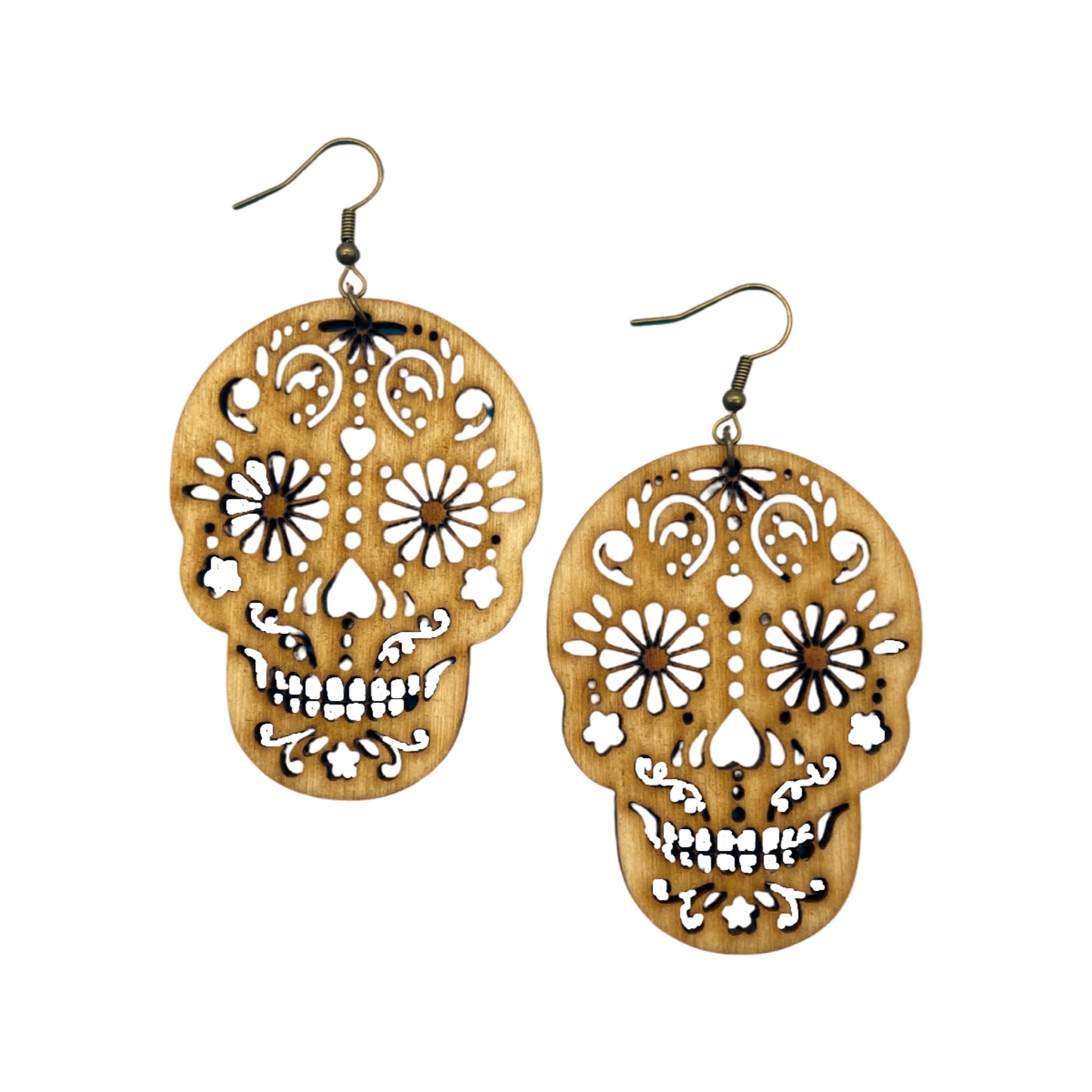 Sugar skull (Dia de los muertos) earrings