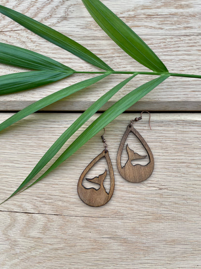 Whale of a tail earrings