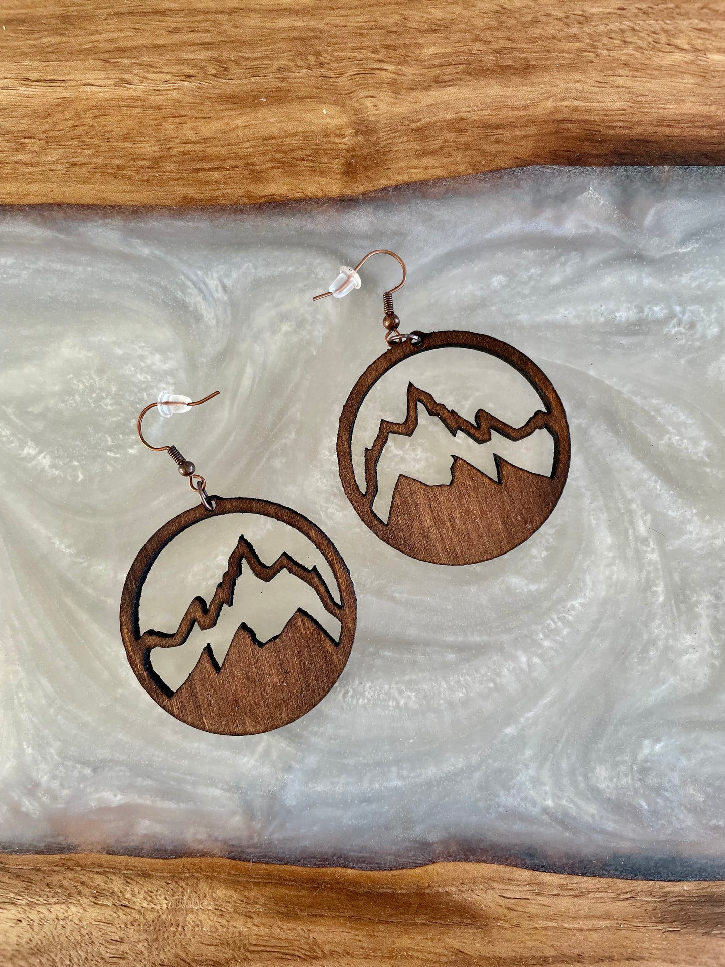 Grand Teton mountain earrings
