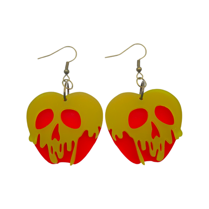 Poison Apple Halloween earrings