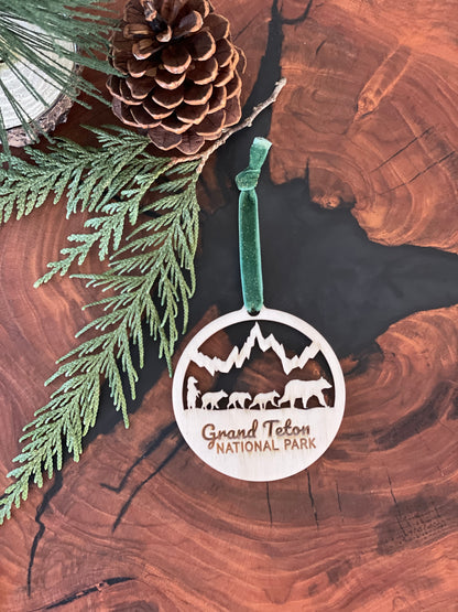 Grizzly Bear 399 Grand Teton National Park Christmas ornament