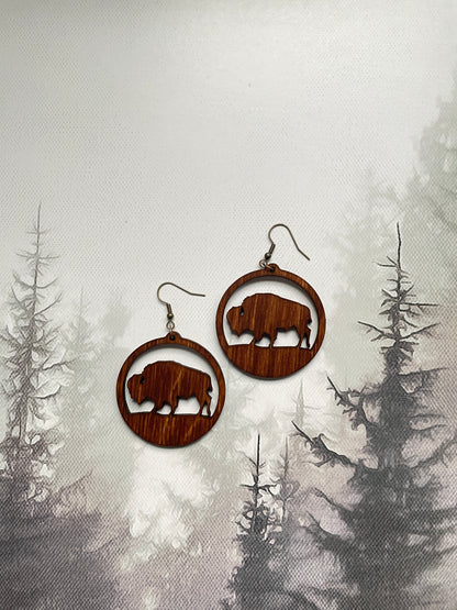 Bison earrings