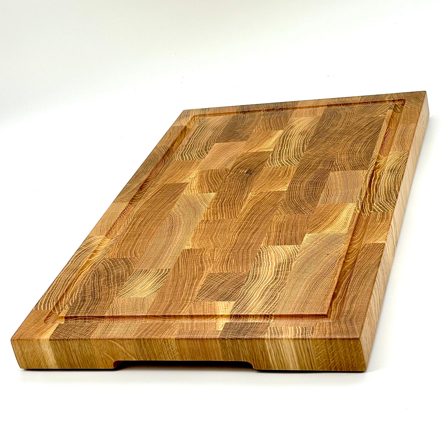 Large end grain white oak cutting board