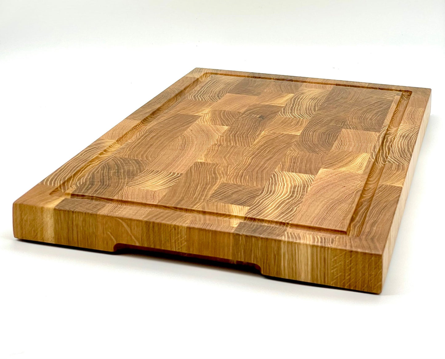 Large end grain white oak cutting board