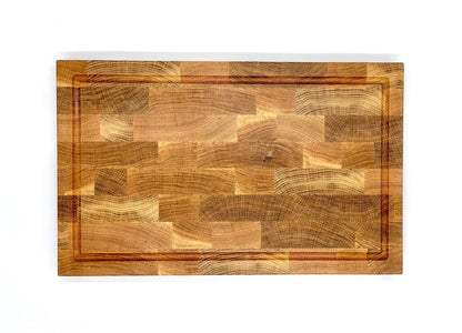 Large end grain white oak cutting board